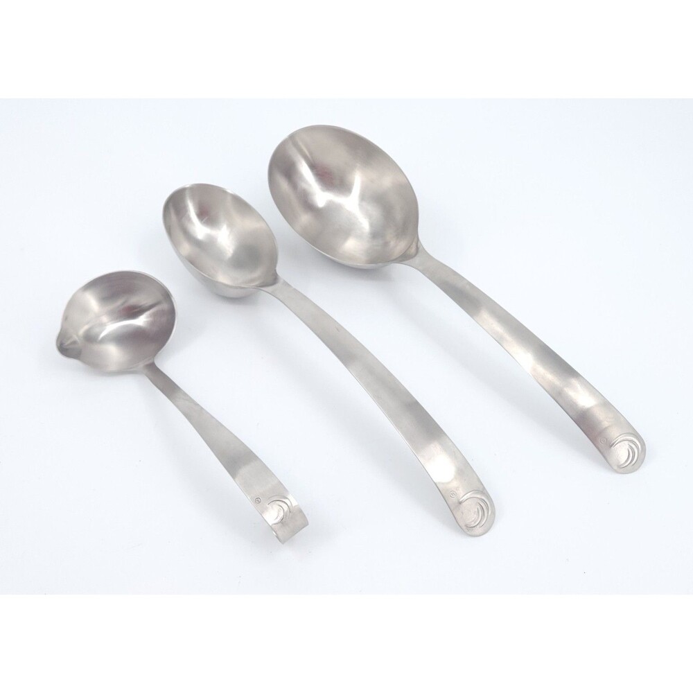 Vintage Weight Watchers Stainless Steel Measurement Serving Spoons - Set of 3